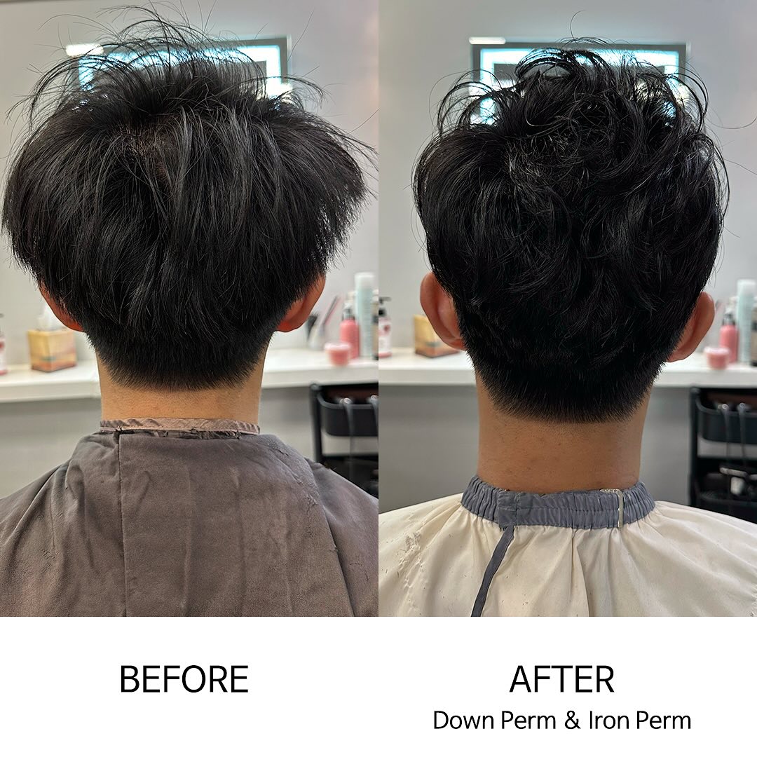 Men's hair Perm